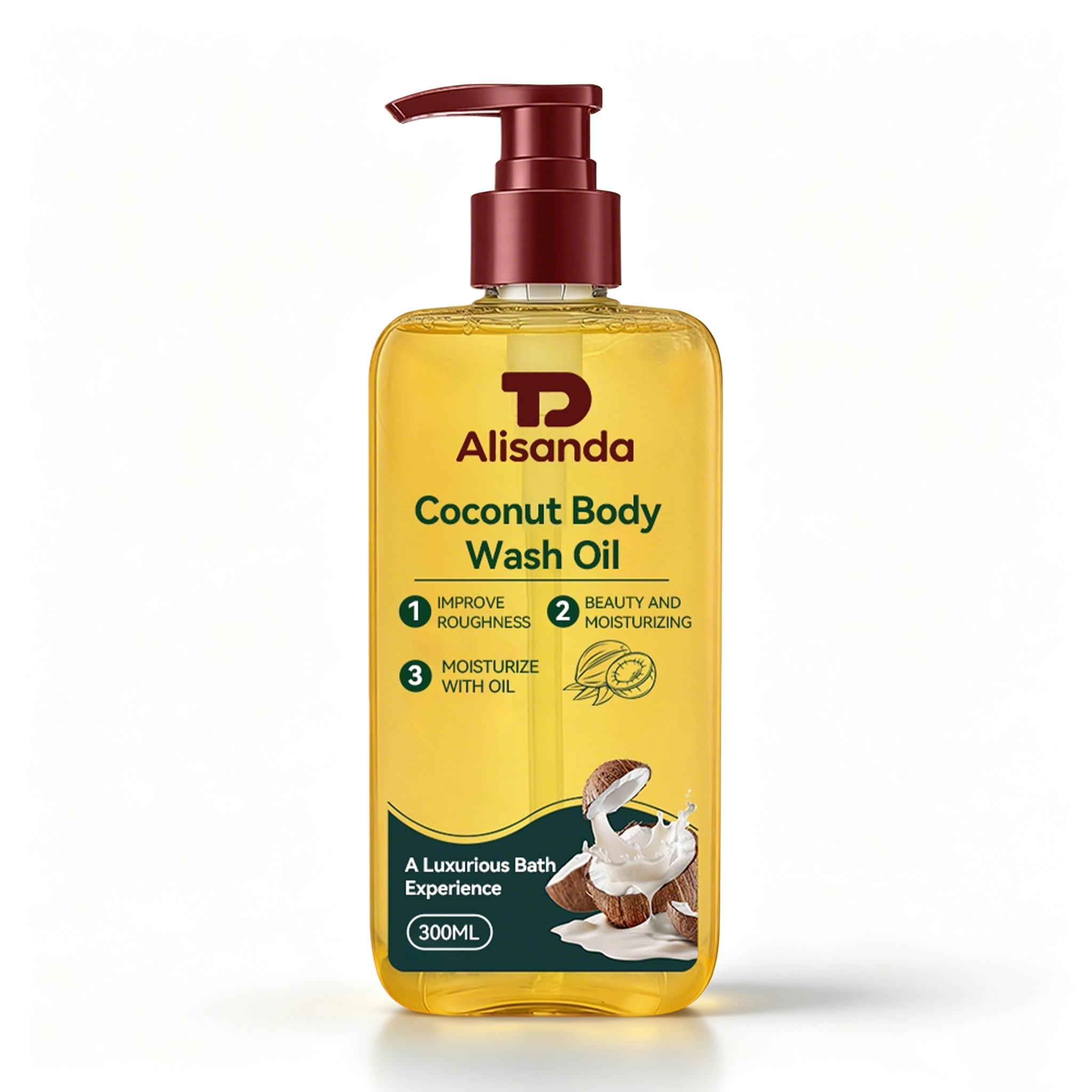 Coconut Shower Oil-300ml-1pc