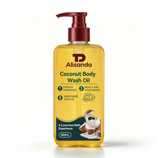 Coconut Body Wash Oil, 300ml - Oil-Based Cleansing & Moisturizing